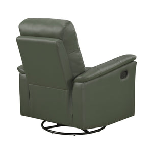 Monte Leather Match Swivel Glider Manual Reclining Chair