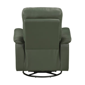 Monte Leather Match Swivel Glider Manual Reclining Chair
