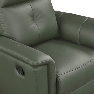 Monte Leather Match Swivel Glider Manual Reclining Chair
