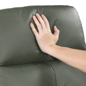 Monte Leather Match Swivel Glider Manual Reclining Chair