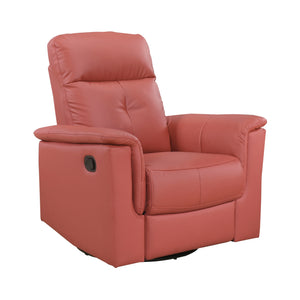 Monte Leather Match Swivel Glider Manual Reclining Chair