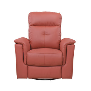 Monte Leather Match Swivel Glider Manual Reclining Chair