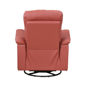 Monte Leather Match Swivel Glider Manual Reclining Chair