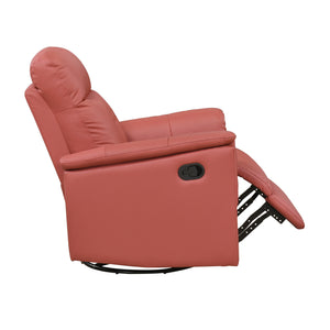 Monte Leather Match Swivel Glider Manual Reclining Chair