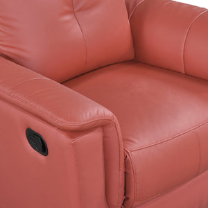 Monte Leather Match Swivel Glider Manual Reclining Chair