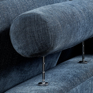 Gillam Chenille 3-Piece Sectional with Left and Right Chaise