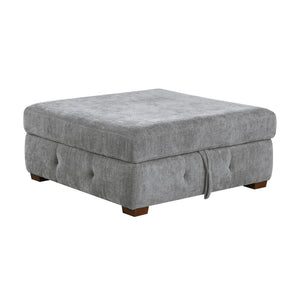 Gillam Chenille Storage Ottoman
