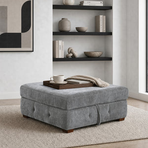 Gillam Chenille Storage Ottoman