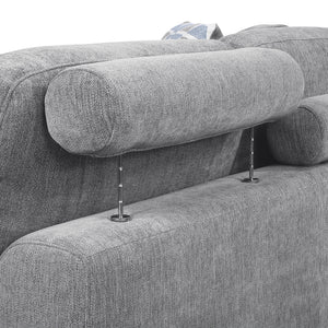 Gillam Chenille 5-Piece Sectional with Right Chaise and Pull-out Bed