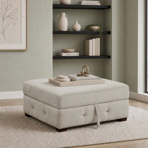 Gillam Chenille Storage Ottoman