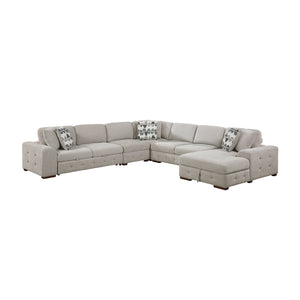 Gillam Chenille 4-Piece Sectional with Right Chaise and Pull-out Bed
