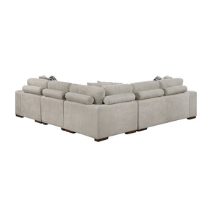 Gillam Chenille 4-Piece Sectional with Right Chaise and Pull-out Bed