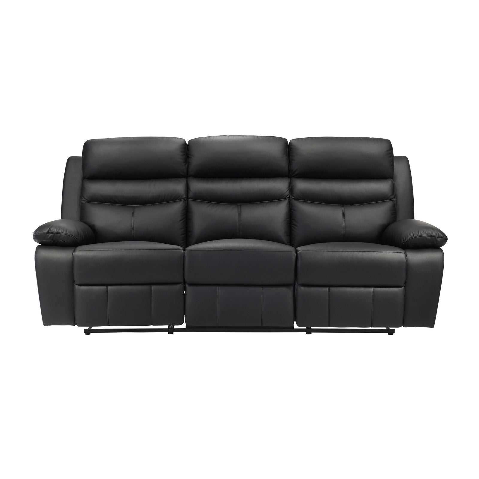Peperomia Leather Match Manual Double Reclining Sofa