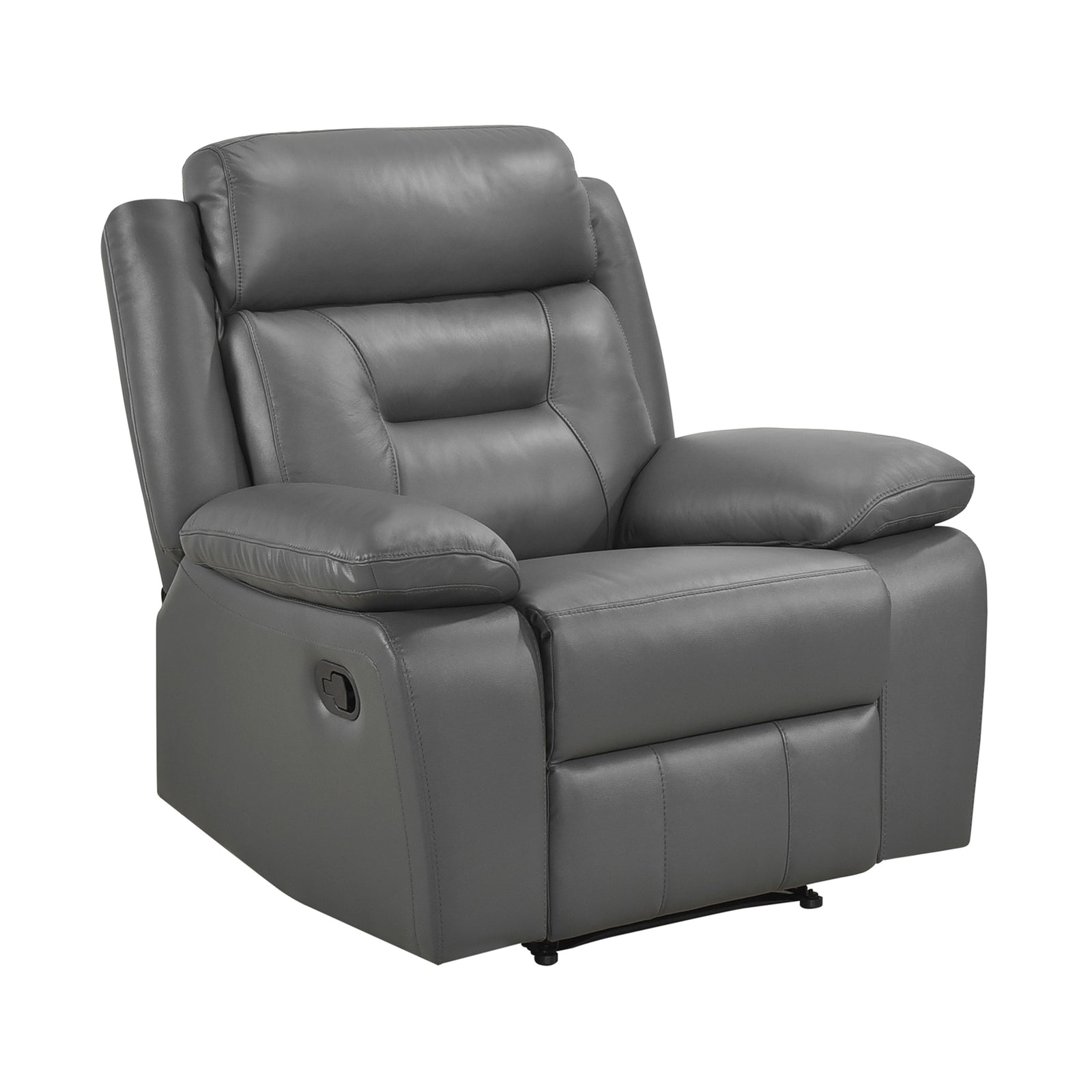 Papyrus Leather Match Manual Reclining Chair