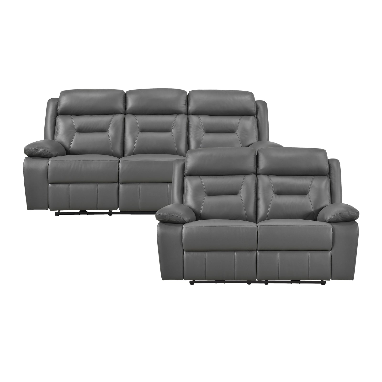 Garrey  2-Piece Leather Match Power Reclining Sofa set
