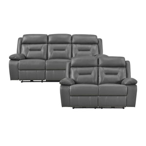Garrey  2-Piece Leather Match Power Reclining Sofa set