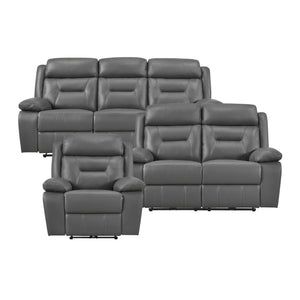 Garrey  3-Piece Leather Match Power Reclining Sofa set