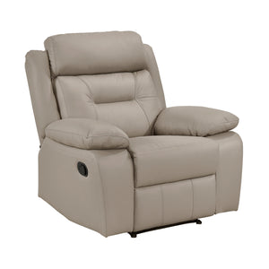 Papyrus Leather Match Manual Reclining Chair