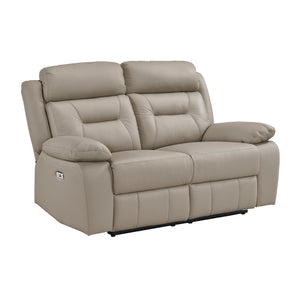 Garrey  2-Piece Leather Match Power Reclining Sofa set