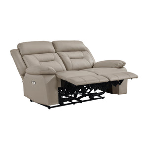 Garrey  2-Piece Leather Match Power Reclining Sofa set