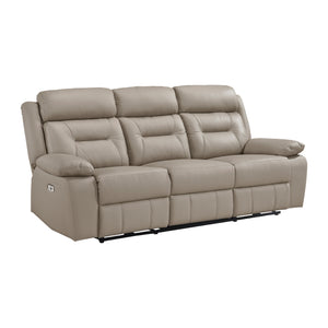 Garrey  3-Piece Leather Match Power Reclining Sofa set