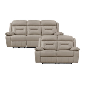 Garrey  2-Piece Leather Match Power Reclining Sofa set