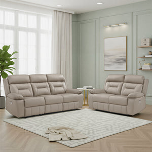 Garrey  2-Piece Leather Match Power Reclining Sofa set
