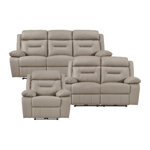 Garrey  3-Piece Leather Match Power Reclining Sofa set
