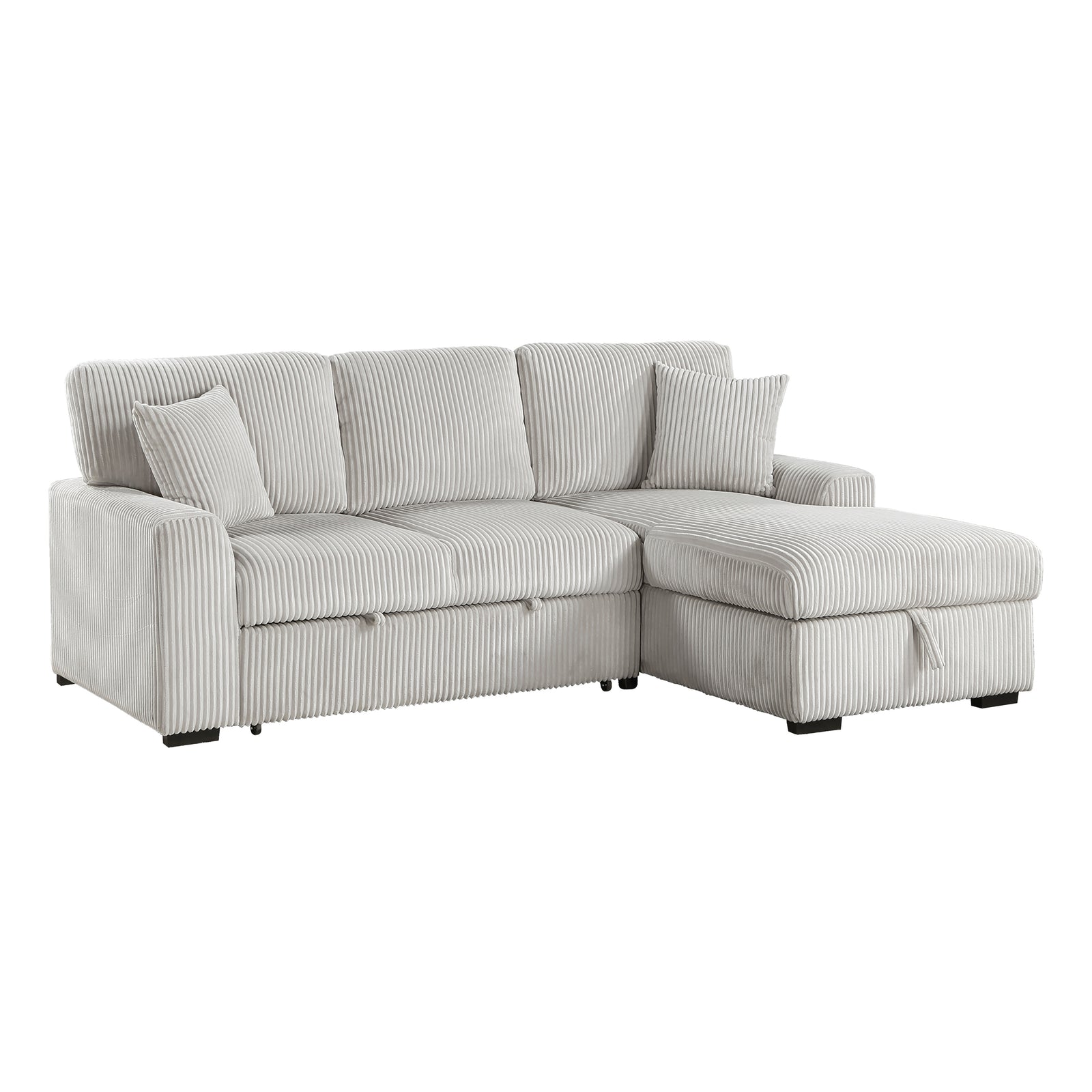 Manche 2-Piece Sectional Sofa with Pull-out Bed and Right Chaise