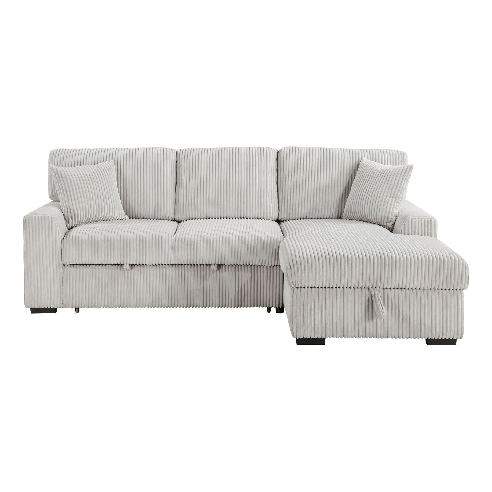 Manche 2-Piece Sectional Sofa with Pull-out Bed and Right Chaise