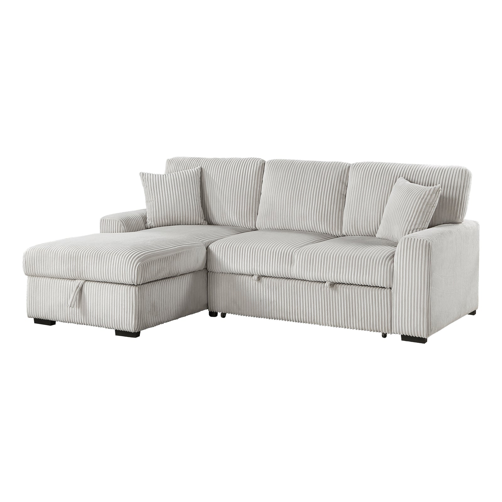 Manche 2-Piece Sectional Sofa with Pull-out Bed and Left Chaise