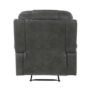 Gerald Polished Microfiber Manual Reclining Chair