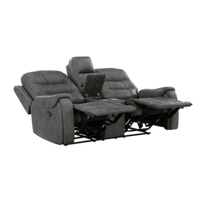 Gerald 2-Piece Microfiber Manual Reclining Sofa Set