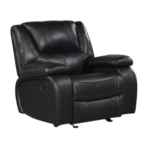 Baron 3-Piece Leather Match Manual Reclining Sofa Set