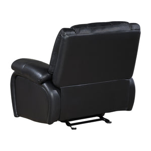 Baron Leather Match Glider Manual Reclining Chair