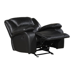 Baron 3-Piece Leather Match Manual Reclining Sofa Set