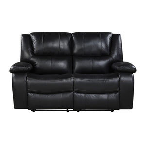 Baron 3-Piece Leather Match Manual Reclining Sofa Set
