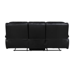 Baron 2-Piece Leather Match Manual Reclining Sofa Set