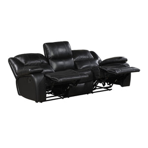 Baron 2-Piece Leather Match Manual Reclining Sofa Set