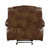 Baron Leather Match Glider Manual Reclining Chair