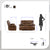 Baron 3-Piece Leather Match Manual Reclining Sofa Set