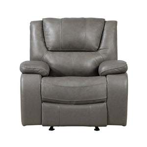 Baron Leather Match Glider Manual Reclining Chair