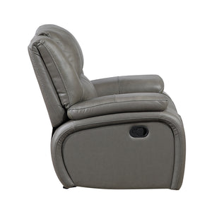 Baron Leather Match Glider Manual Reclining Chair
