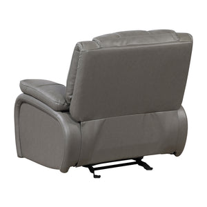 Baron Leather Match Glider Manual Reclining Chair