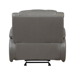 Baron Leather Match Glider Manual Reclining Chair