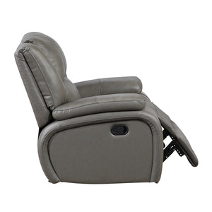 Baron Leather Match Glider Manual Reclining Chair