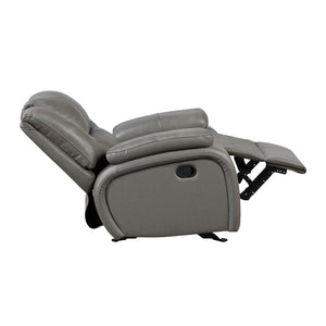 Baron Leather Match Glider Manual Reclining Chair