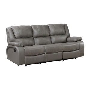 Baron 2-Piece Leather Match Manual Reclining Sofa Set