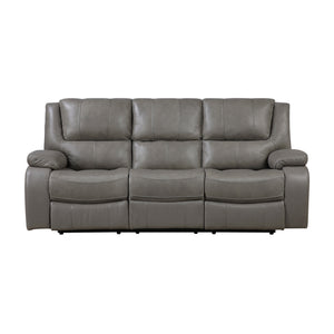 Baron 2-Piece Leather Match Manual Reclining Sofa Set
