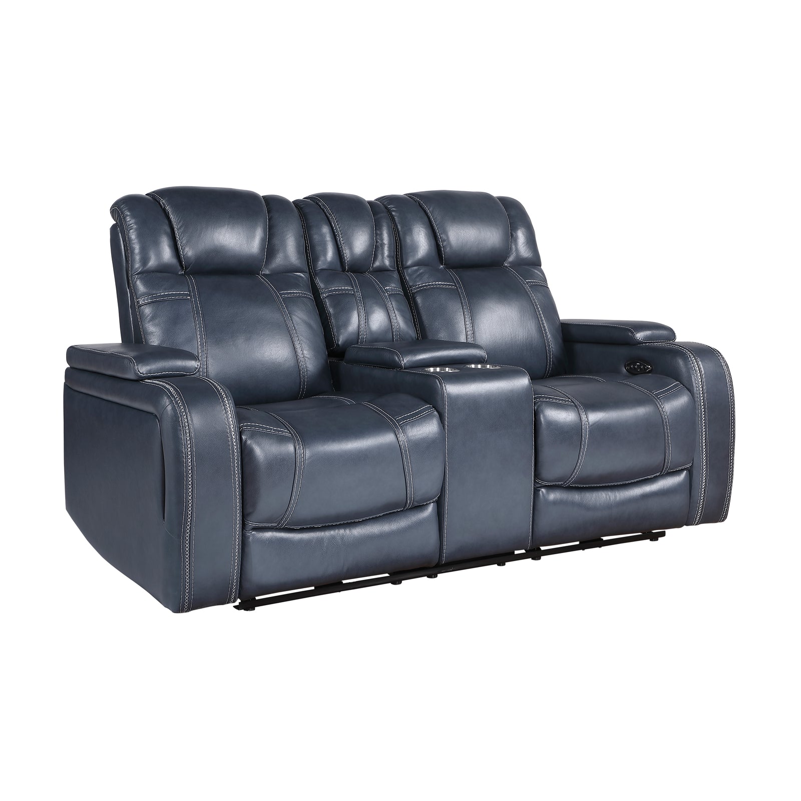 Lourical 2-Piece Leather Match Power Reclining Sofa Set